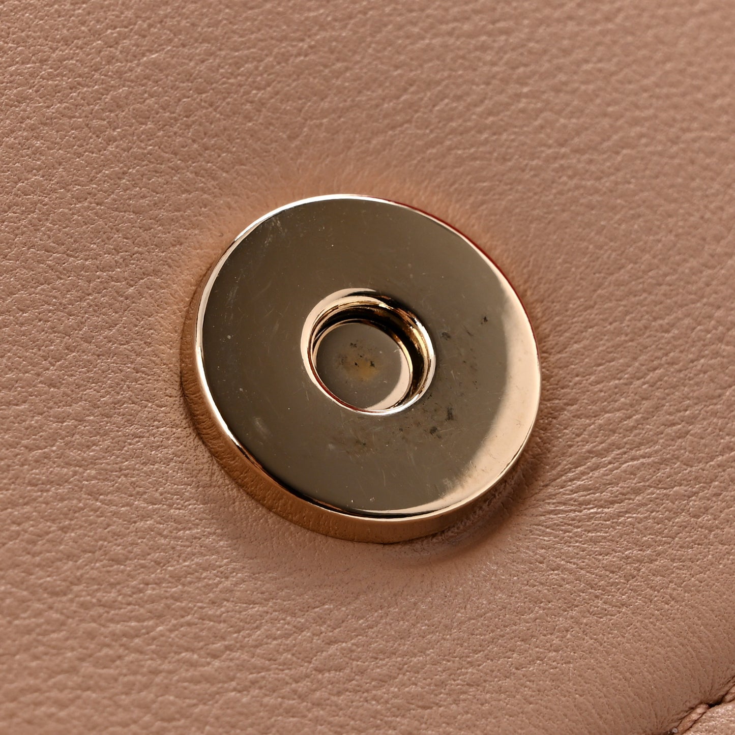 Calfskin Enamel Vlogo Loco Shoulder Bag Rose Cannelle
