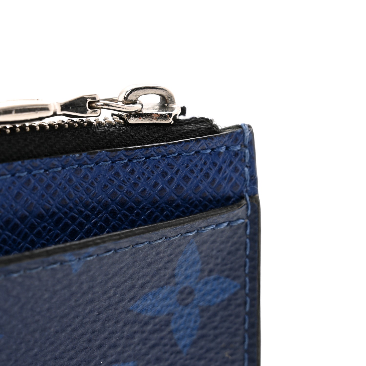 Louis Vuitton Monogram Taiga Coin Card Holder Cobalt 7 of 8