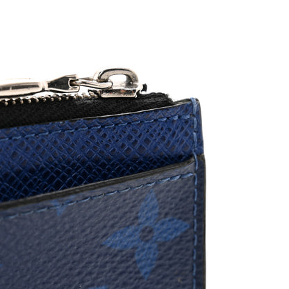 Louis Vuitton Monogram Taiga Coin Card Holder Cobalt 7 of 8
