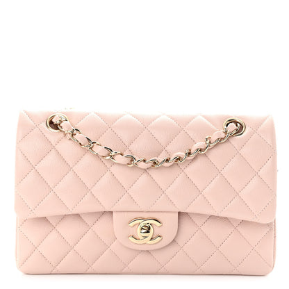 Chanel Caviar Quilted Small Double Flap Light Pink 1 of 10