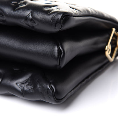 Louis Vuitton Lambskin Embossed Monogram Coussin PM Black 7 of 7