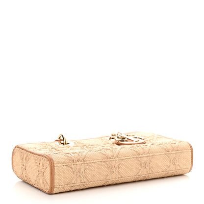 Christian Dior Raffia Macro Cannage Lady D-Joy Natural 4 of 12