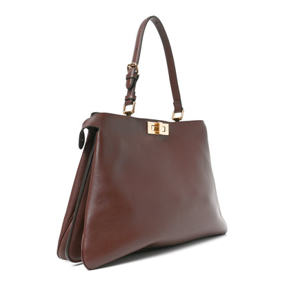 Fendi Vitello Large Soft Peekaboo Crosta Mogano 3 of 10