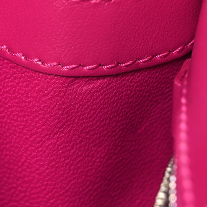 Salvatore Ferragamo Crocodile Gancio Shoulder Bag Cerise 11 of 15