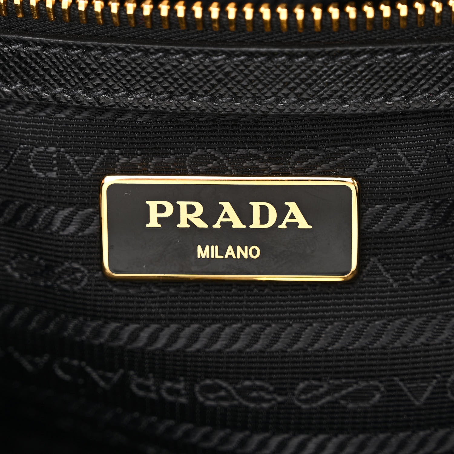 Prada Tessuto Nylon Saffiano Small Tote Black 6 of 11