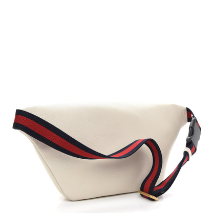 Gucci Grained Calfskin Logo Belt Bag White 3 of 9