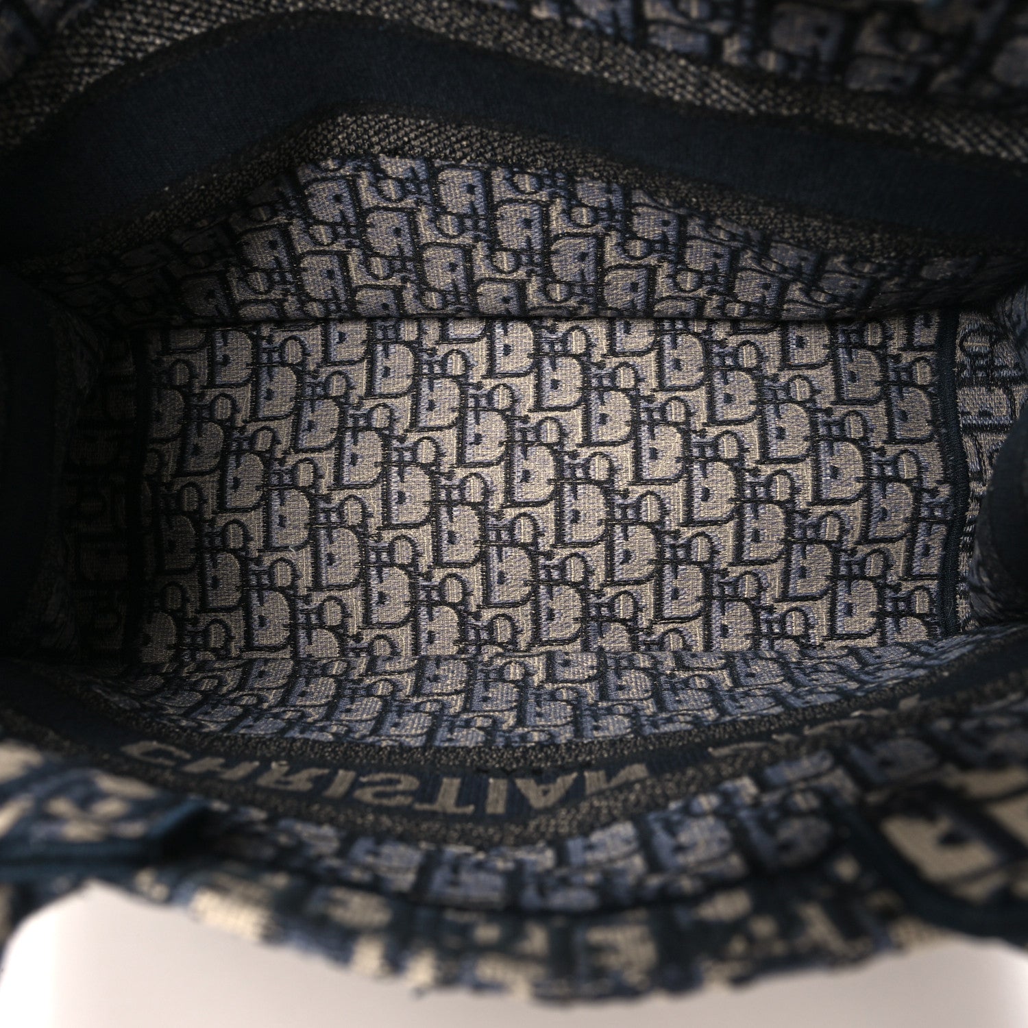 Christian Dior Oblique Medium Book Tote Blue Multicolor 5 of 12