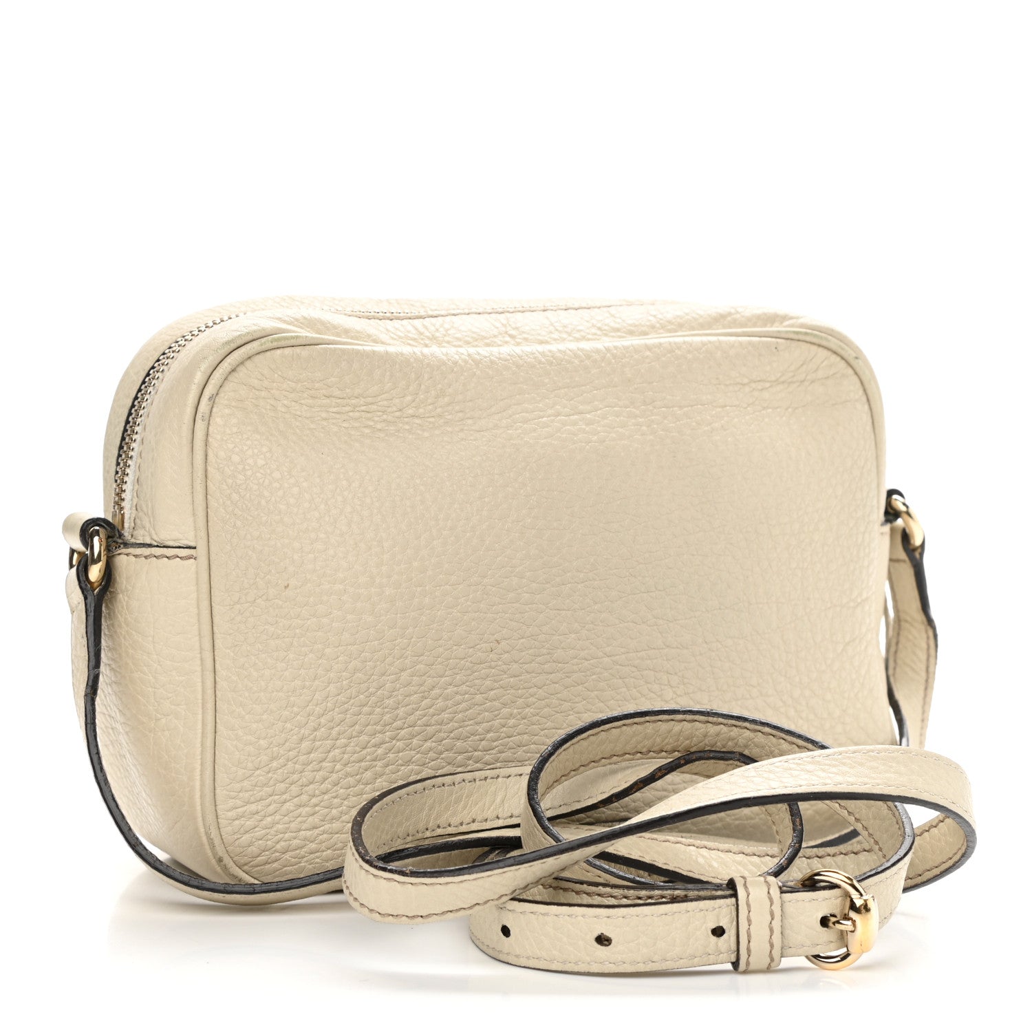 Gucci Pebbled Calfskin Small Soho Disco Bag Off White 3 of 20