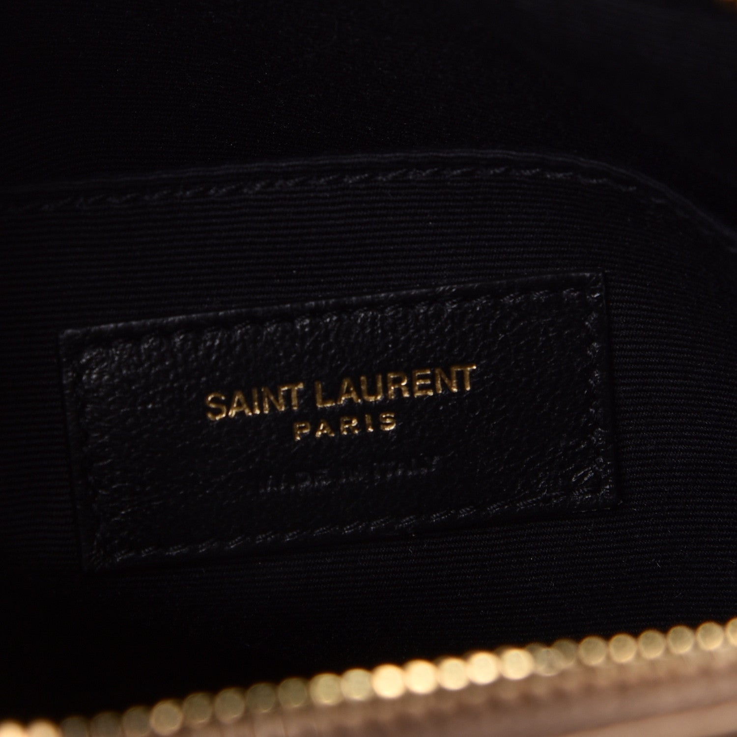 Saint Laurent Calfskin Matelasse Monogram Lou Camera Bag Dark Beige 5 of 9