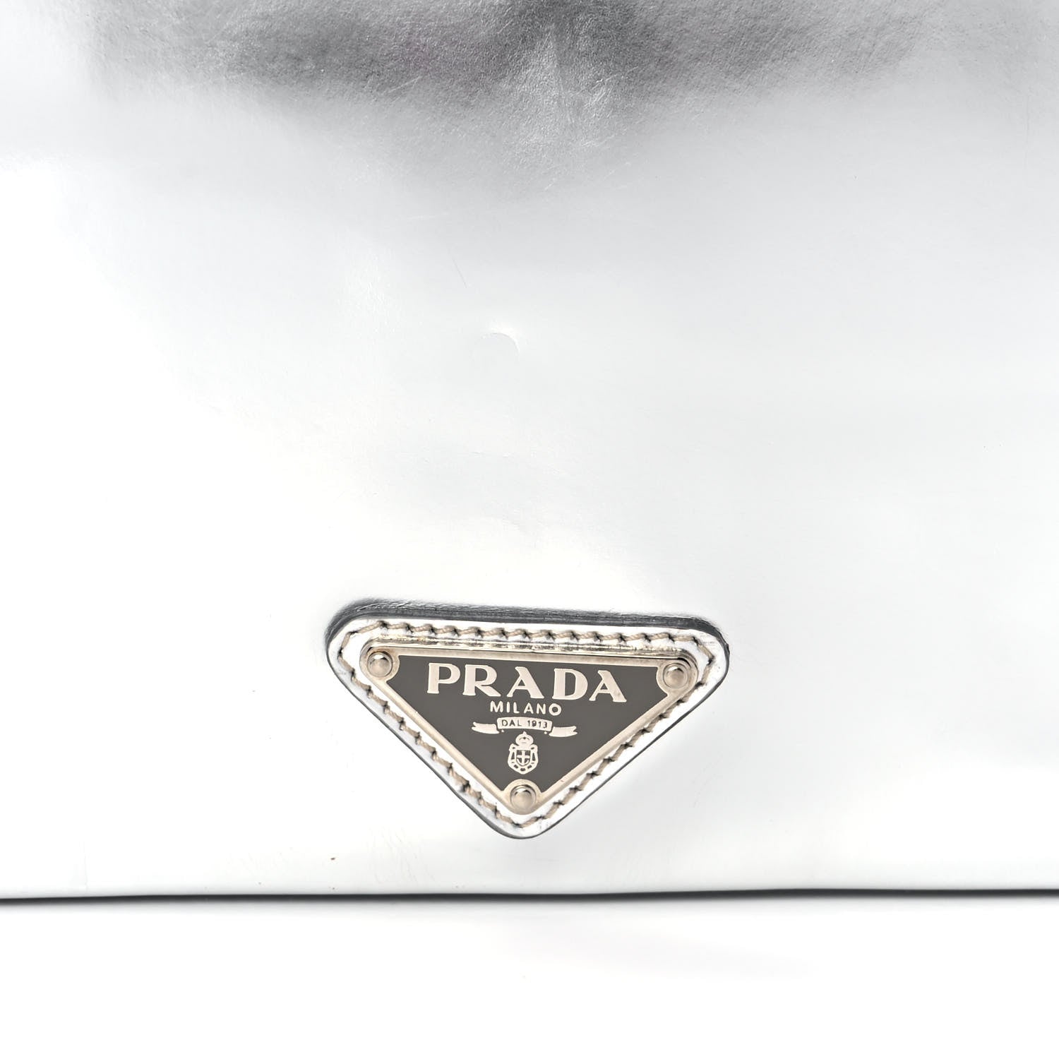 Prada Metallic Pouch Silver 7 of 10