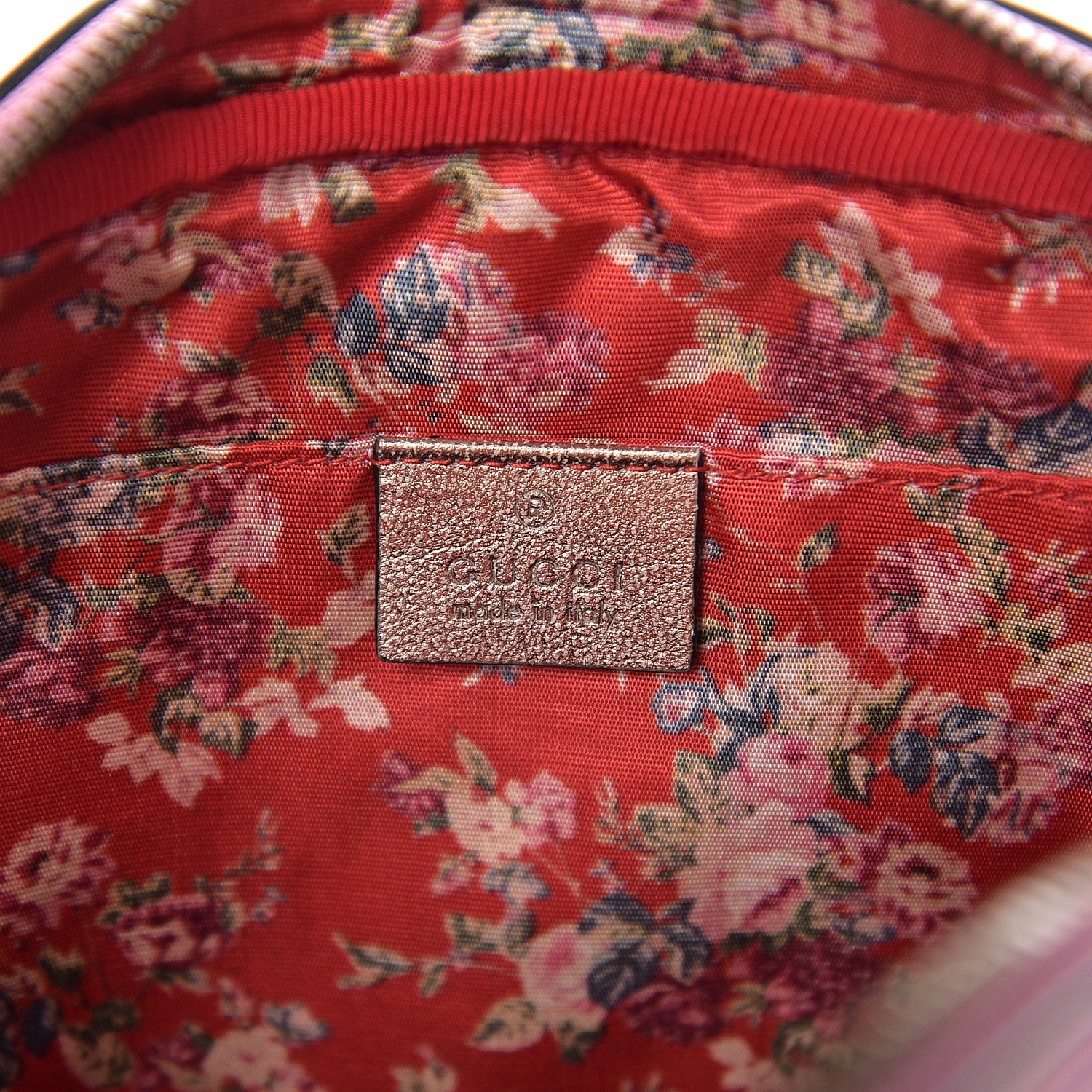 Gucci Laminated Nappa Trapuntata Small Zumi Shoulder Bag Rosa Lago Rame 5 of 9