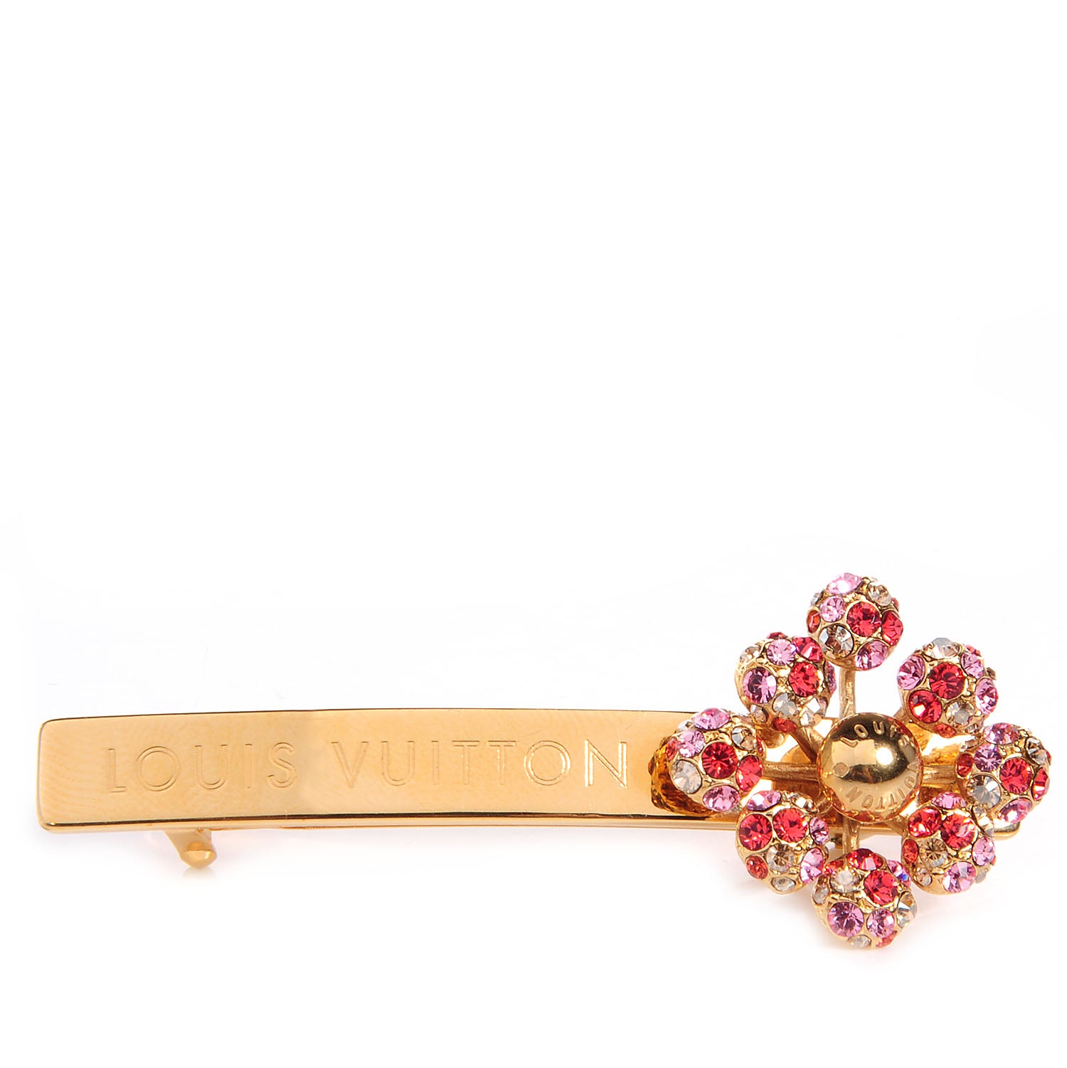 Louis Vuitton Swarovski Crystal 1001 Nuits Nights Barrette Hair Clip Orange 1 of 4