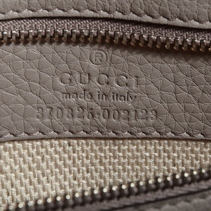 Gucci Cellarius Calfskin Medium Bamboo Daily Flap Shoulder Bag Storm Grey 6 of 8