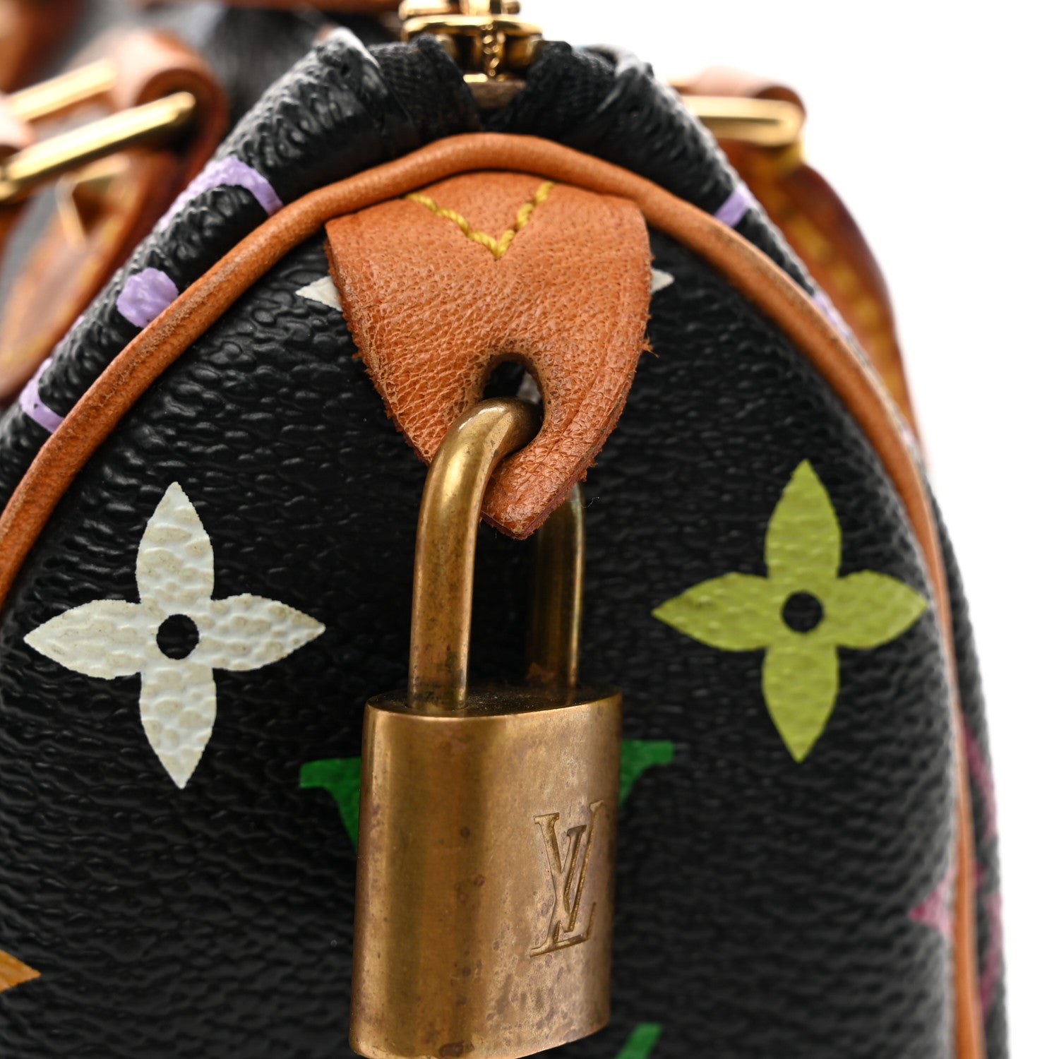 Louis Vuitton Monogram Multicolor Mini Sac HL Speedy Black 8 of 10