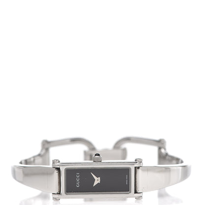 Gucci Stainless Steel 12mm 1500L Horsebit Quartz Watch Black 3 of 6