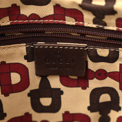 Gucci Guccissima Large D Gold Ring Hobo Chocolate Brown 6 of 12