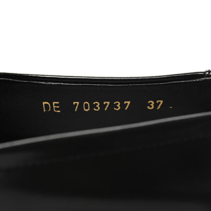 Saint Laurent Calfskin Penny Loafers 37 Black 6 of 8