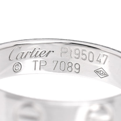 Cartier Platinum 3.5mm LOVE Wedding Band Ring 47 4 4 of 4