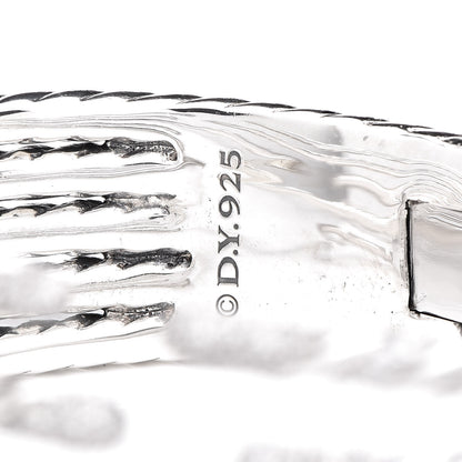 David Yurman Sterling Silver Diamond 5-Row Open Willow Bracelet 4 of 4