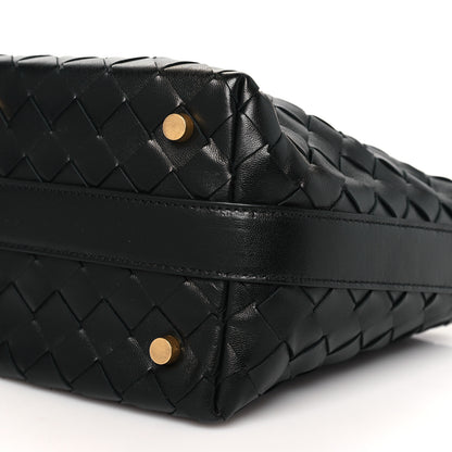 Bottega Veneta Calfskin Nappa Intrecciato Mini Wallace Black 10 of 10