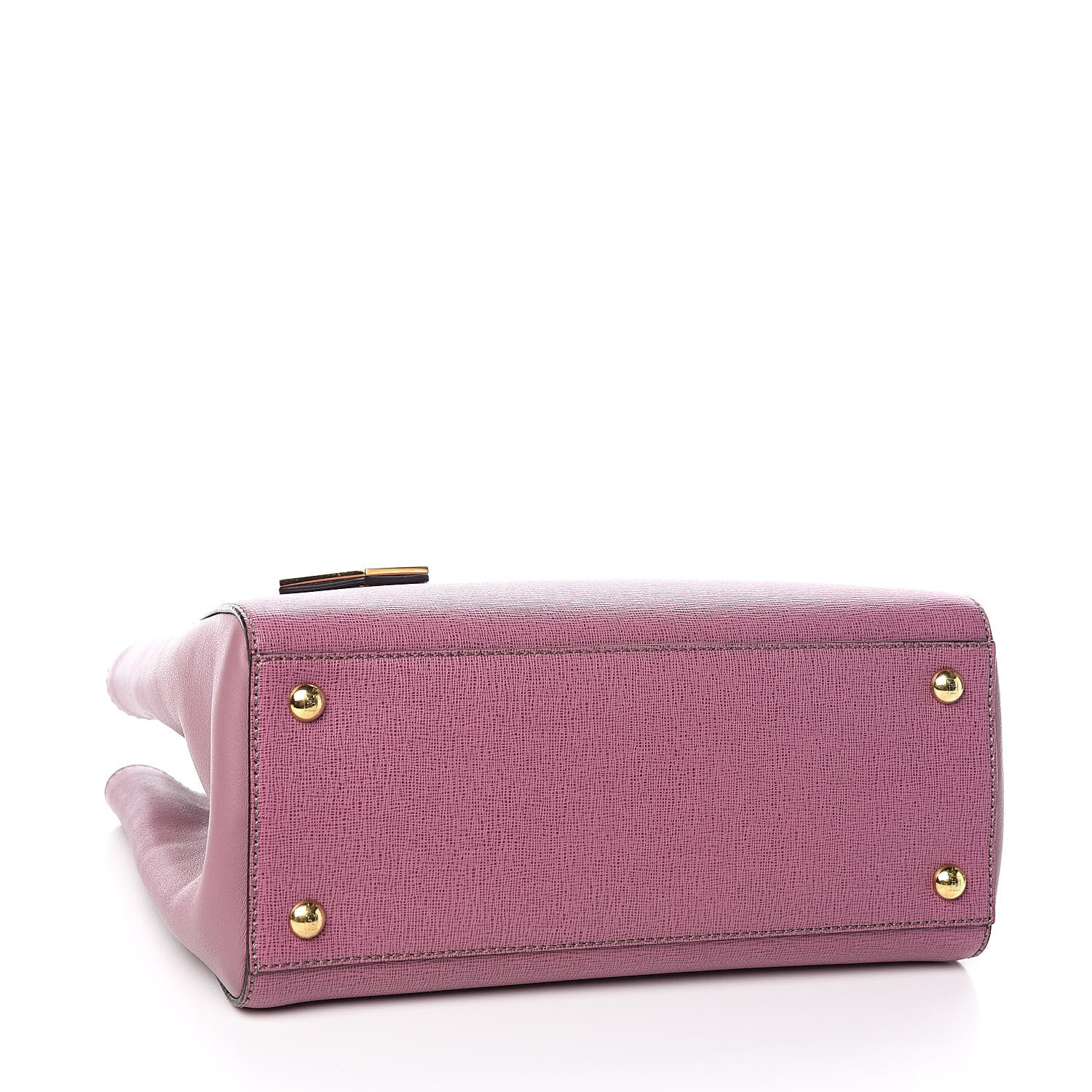 Fendi Vitello Elite Flamingo Petite 2Jours Tote Lilla Glicine 5 of 12