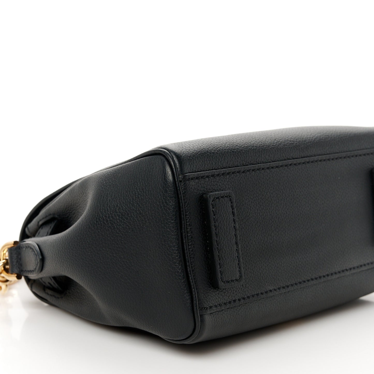 Grained Calfskin Small La Medusa Top Handle Bag Black