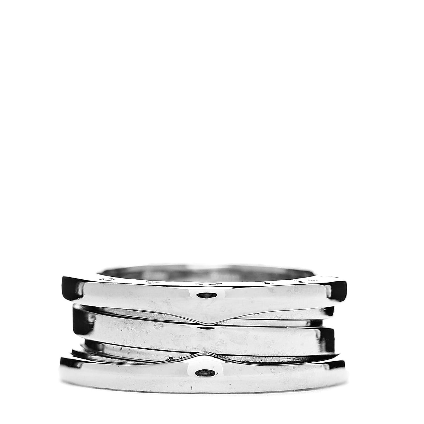 18K White Gold B.Zero1 Three-Band Ring 50 5.25