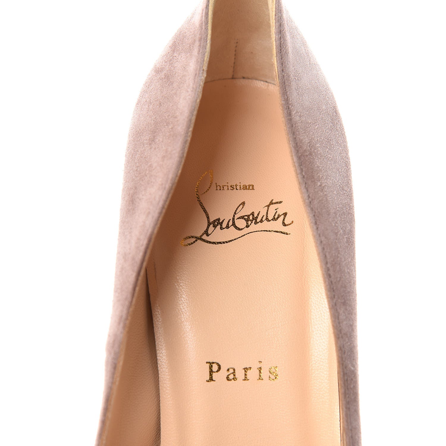 Christian Louboutin Veau Velours Bianca 140 Pumps 40 Rose Antique 9 of 11