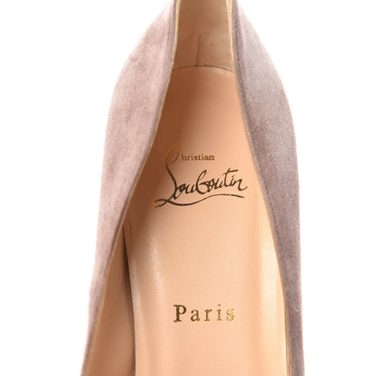 Christian Louboutin Veau Velours Bianca 140 Pumps 40 Rose Antique 9 of 11