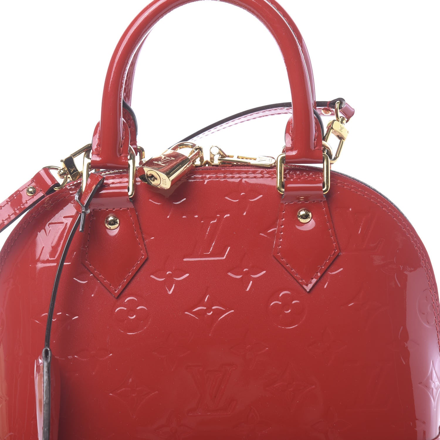 Louis Vuitton Vernis Alma BB Cherry 9 of 11