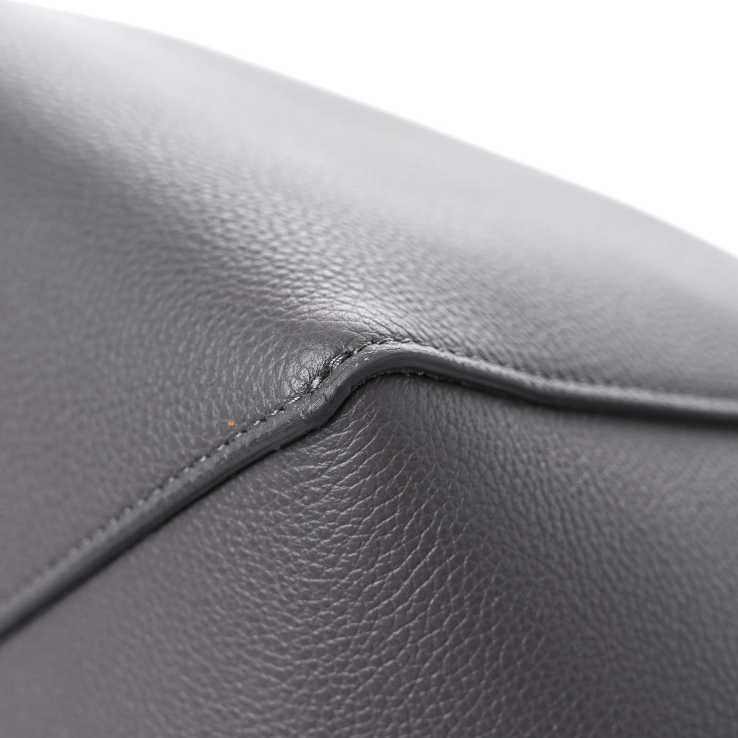 Celine Soft Grained Calfskin Belt Cabas Phantom Medium Grey 9 of 12