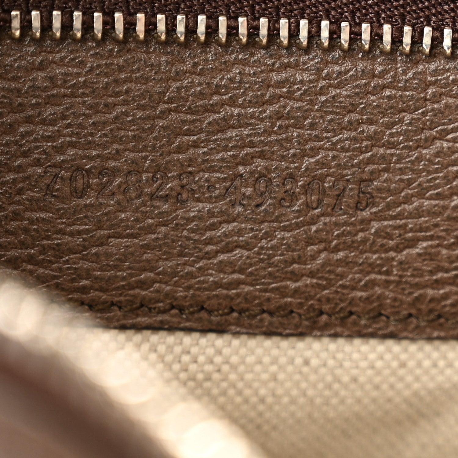 Gucci GG Supreme Monogram Textured Calfskin Web Large Attache Shoulder Bag Beige Ebony New Acero 7 of 12