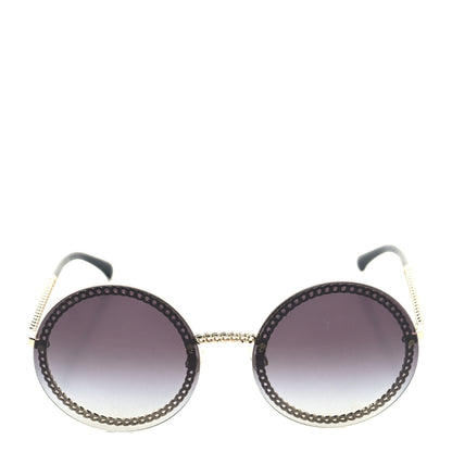 Chanel Round Chain Sunglasses 4245 Gold 2 of 8
