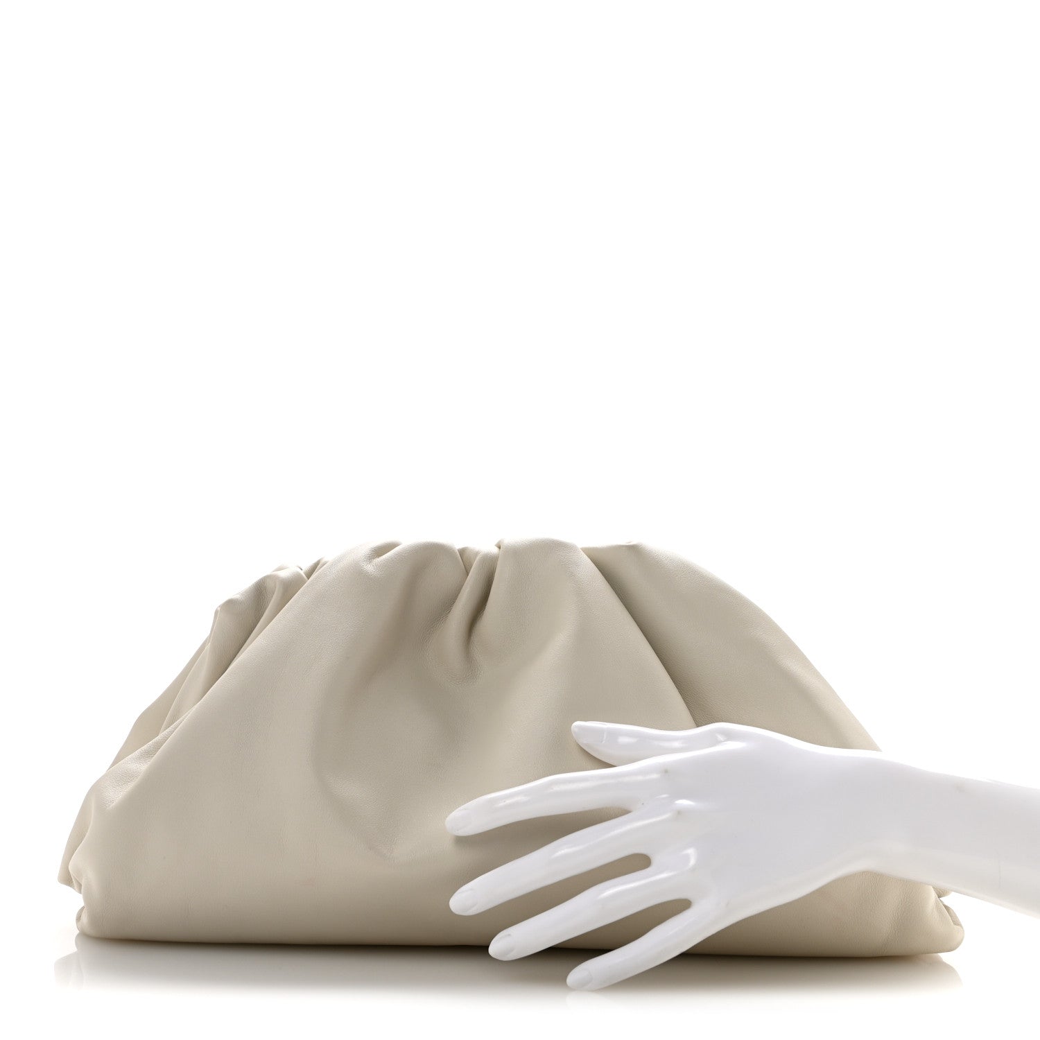 Bottega Veneta Smooth Butter Calf The Pouch Oversized Clutch Mist 2 of 12
