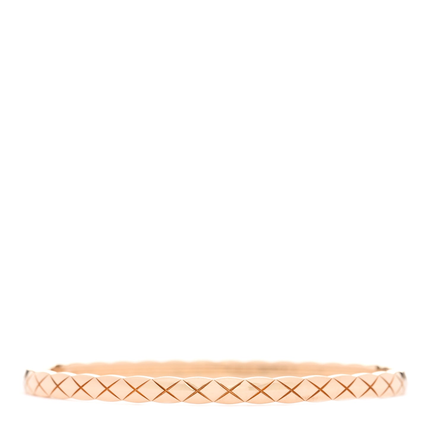 18K Yellow Gold Diamond Mini Coco Crush Cuff Bracelet XS