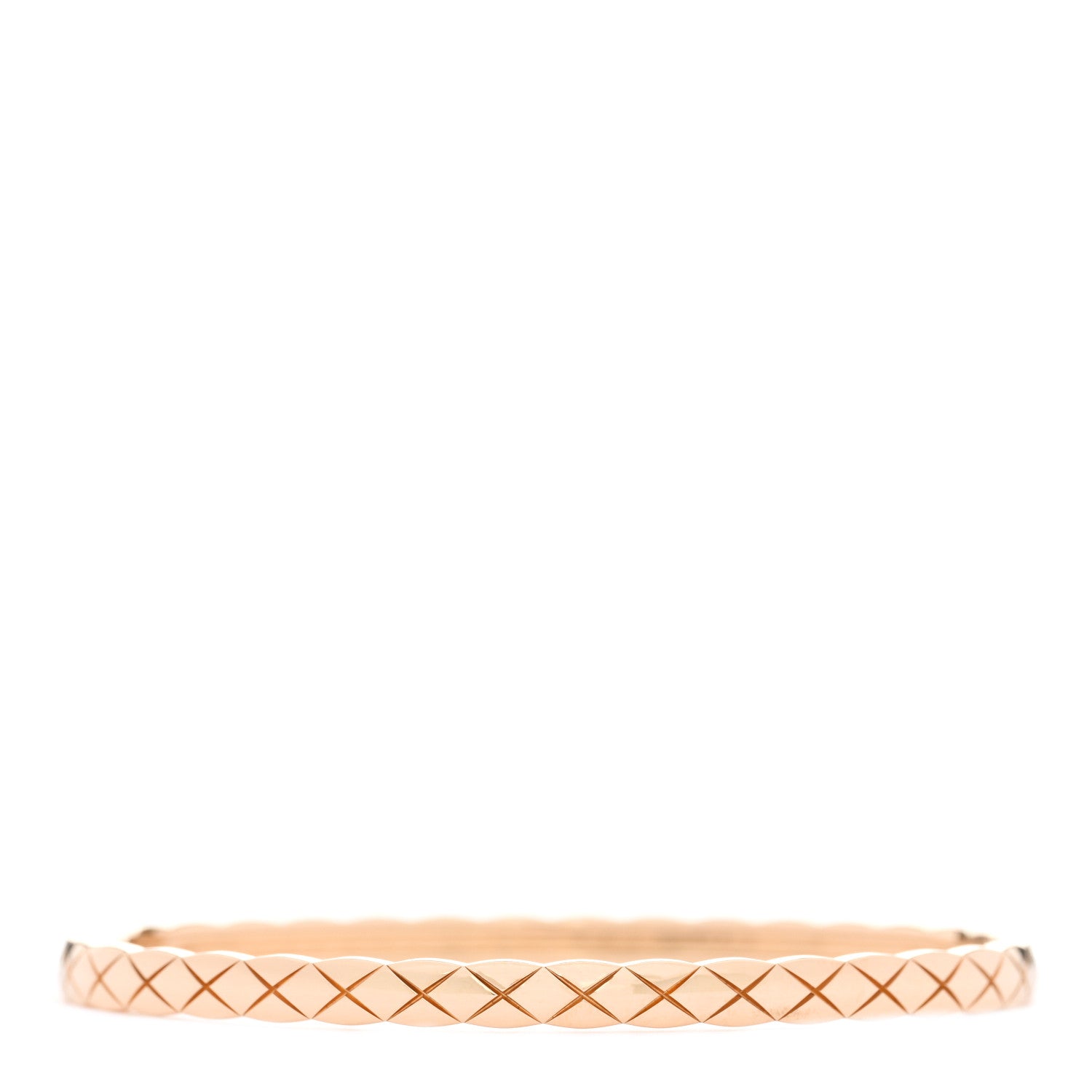 Chanel 18K Yellow Gold Diamond Mini Coco Crush Cuff Bracelet XS 2 of 5
