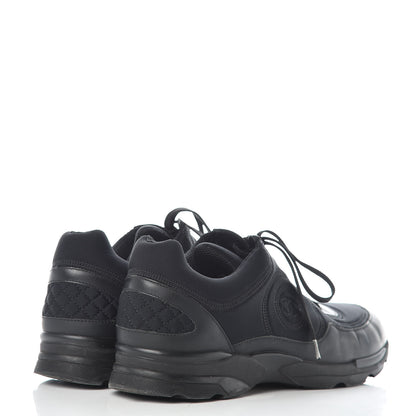 Chanel Lycra Fabric CC Sneakers 41 Black 4 of 13
