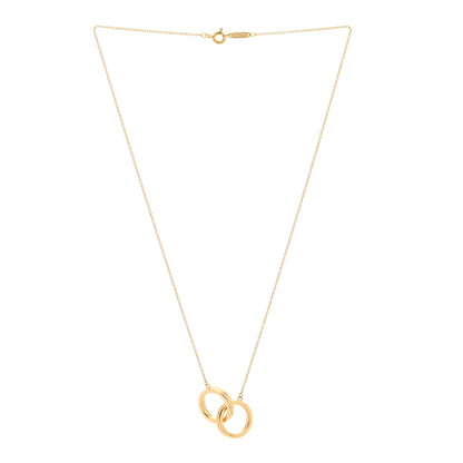 Tiffany 18K Yellow Gold 1837 Interlocking Circles Pendant Necklace 3 of 5