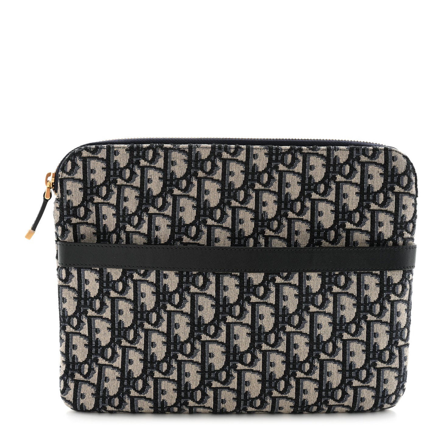 Oblique Pouch Clutch Blue