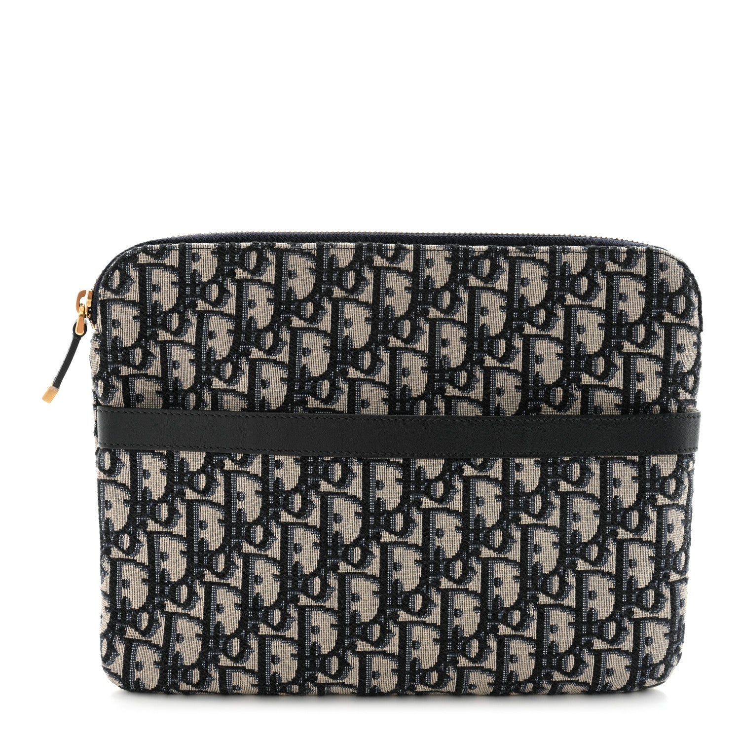 Christian Dior Oblique Pouch Clutch Blue 1 of 7