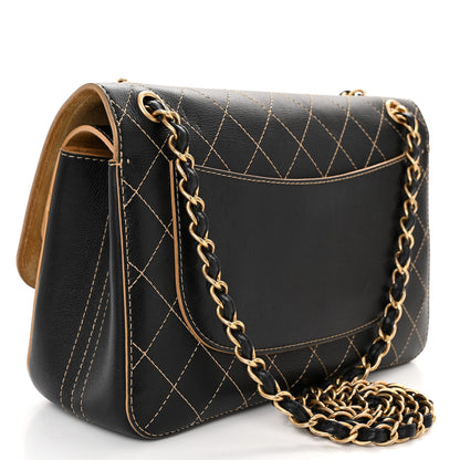 Chanel Calfskin Stitched Jumbo Double Flap Black 3 of 12