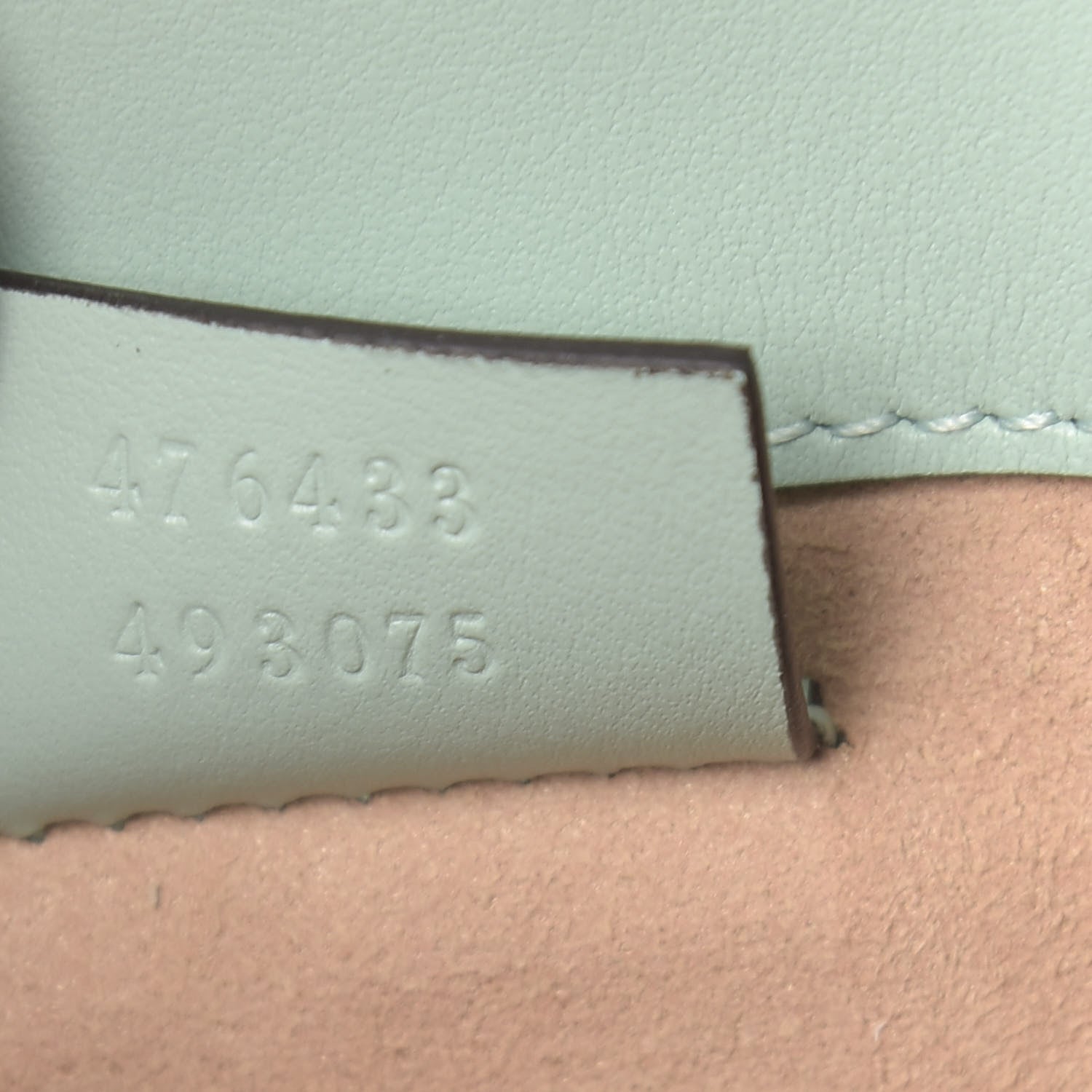 Gucci Calfskin Matelasse Super Mini GG Marmont Shoulder Bag Water Green 7 of 11