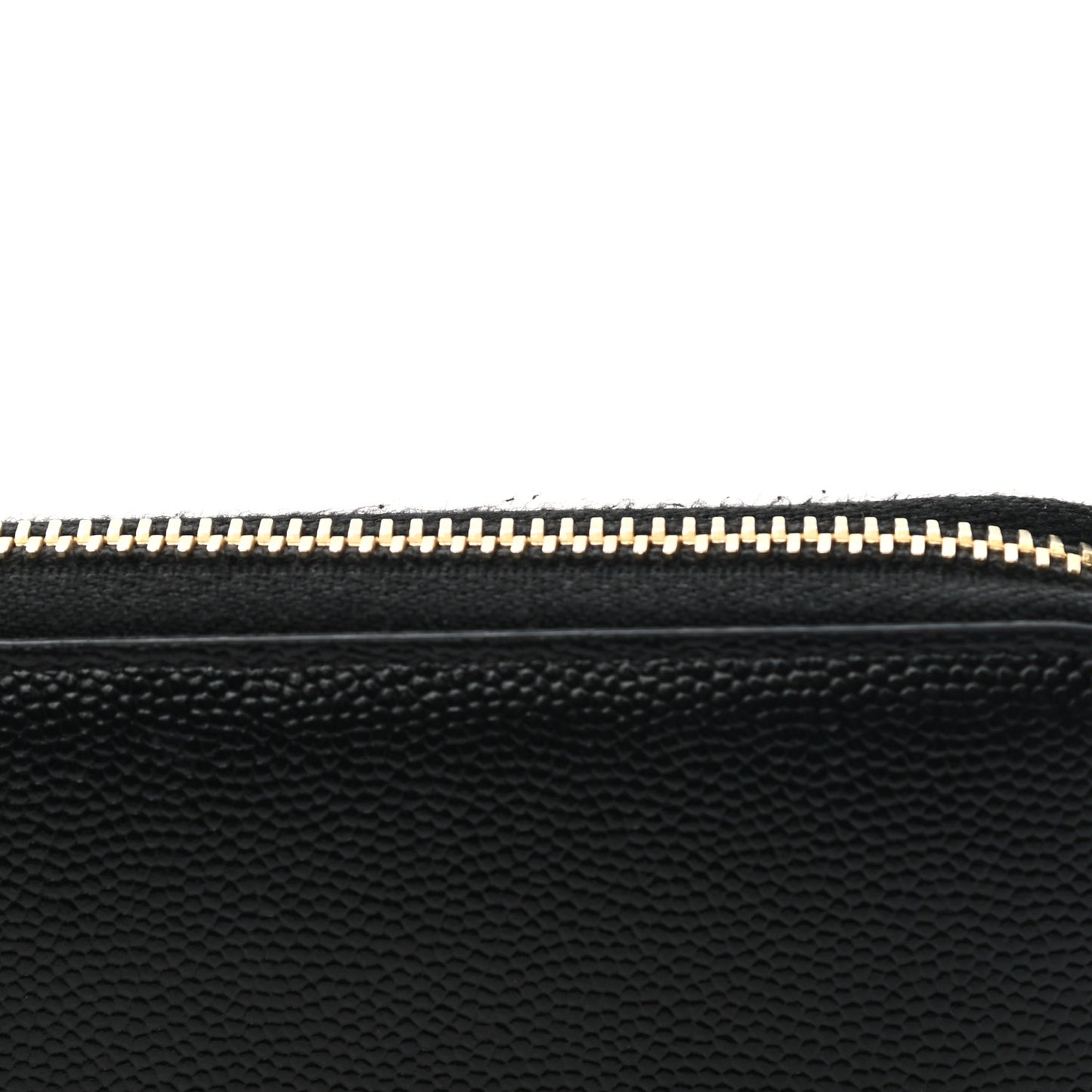 Grain De Poudre Monogram Zip Around Wallet Black