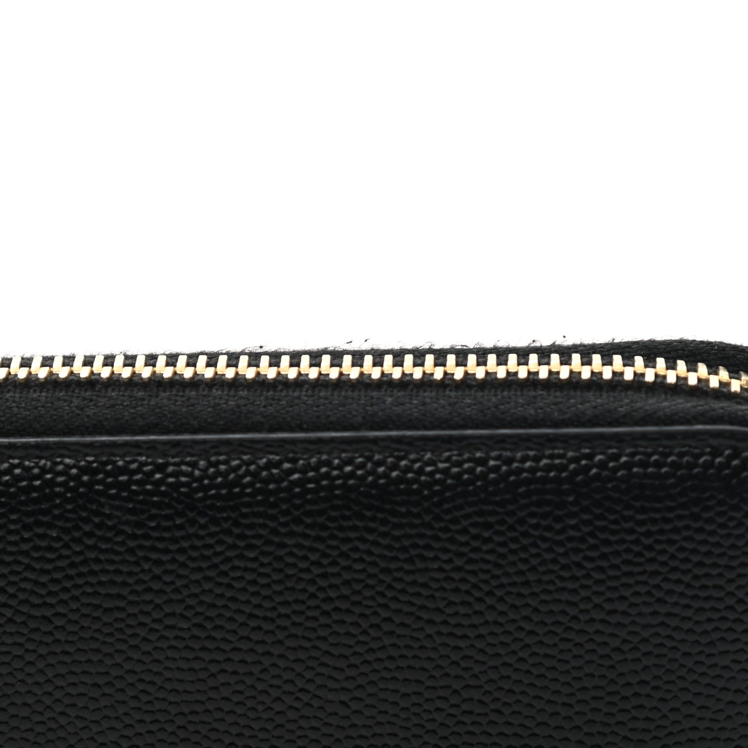 Saint Laurent Grain De Poudre Monogram Zip Around Wallet Black 8 of 11