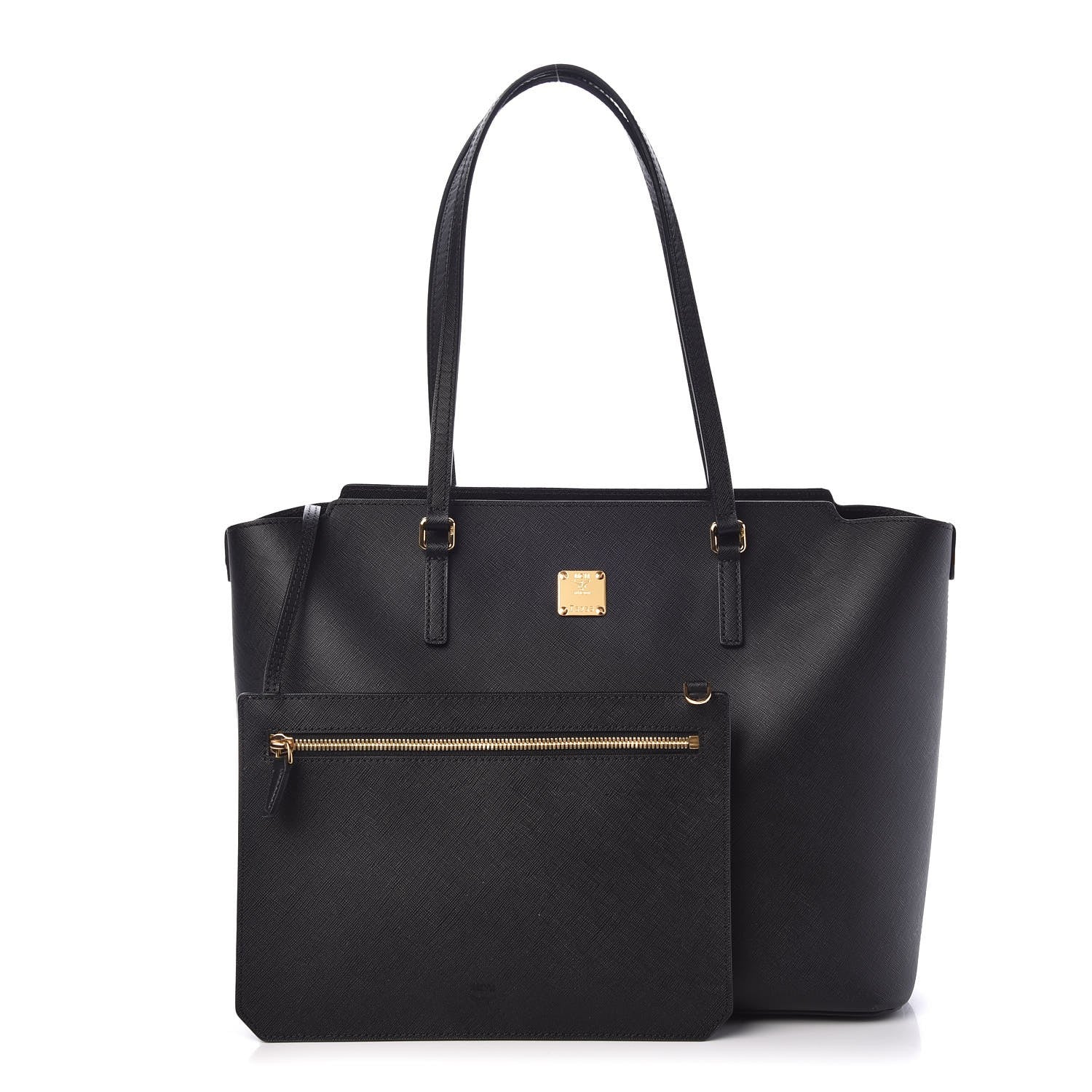 MCM Saffiano Medium Project Tote Black 1 of 7