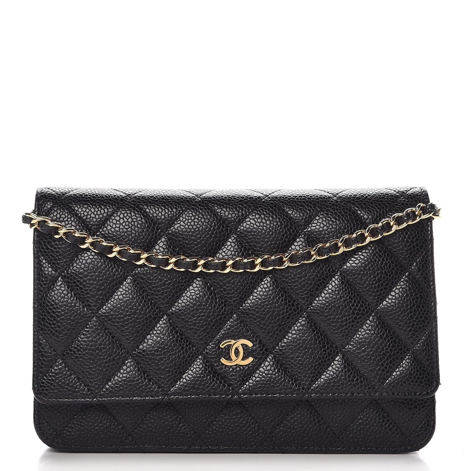 Chanel Caviar Quilted Wallet On Chain WOC Black 1 of 9