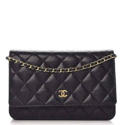 Chanel Caviar Quilted Wallet On Chain WOC Black 1 of 9