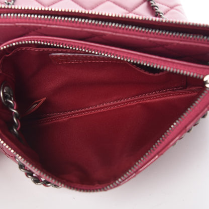 Chanel Patent Quilted Crossbody Pink 9 of 11