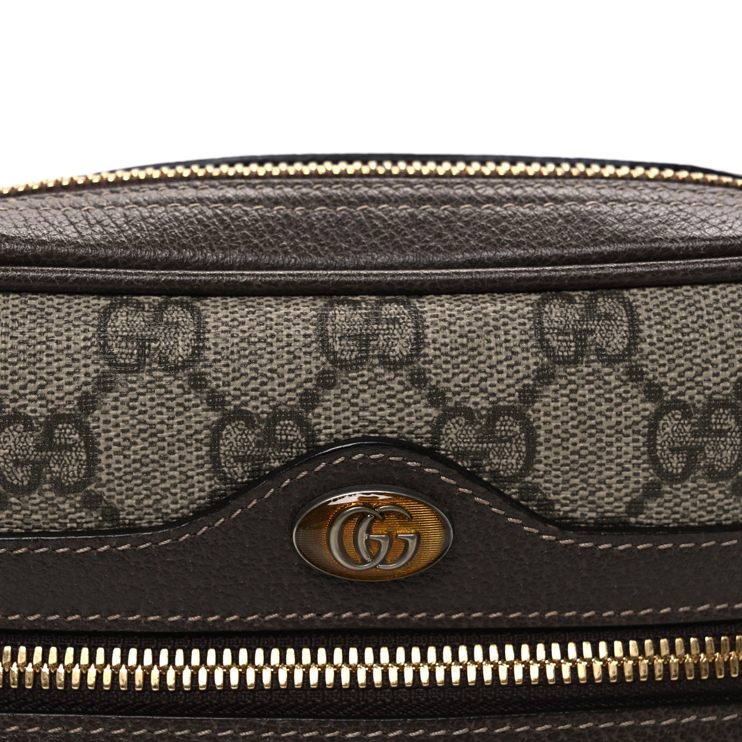 Gucci GG Supreme Monogram Web Small Ophidia Belt Bag 85 34 Dark Brown 8 of 10