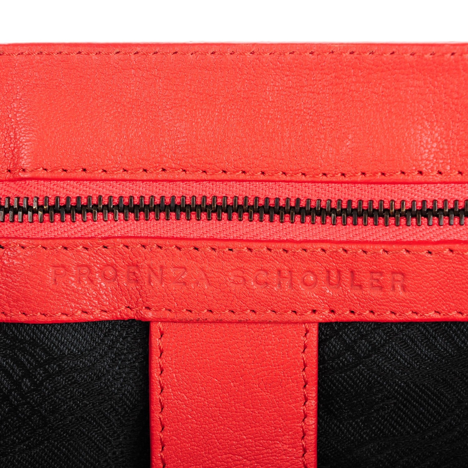 Proenza Schouler Lambskin Medium PS1 Satchel Deep Coral 6 of 9